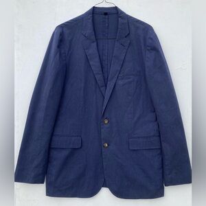 J Crew Ludlow Somelos Blue Cotton stretch Blazer size 42L